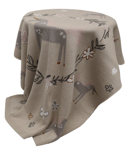 Cotton Unicorn Throw